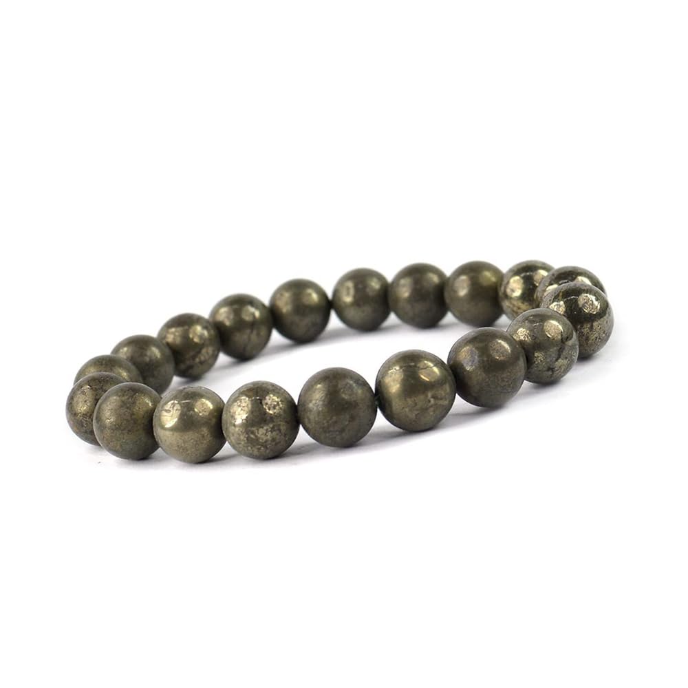 GEM MINES Pyrite Bracelet With Regular Energy Original Certified Lab Tested Attract Money Prosperity And Power Gemstone Healing Crystal Bracelet Beads 8-mm for Women & Men. (B0CWL14LLT) Amazon Price History, Amazon Price Tracker