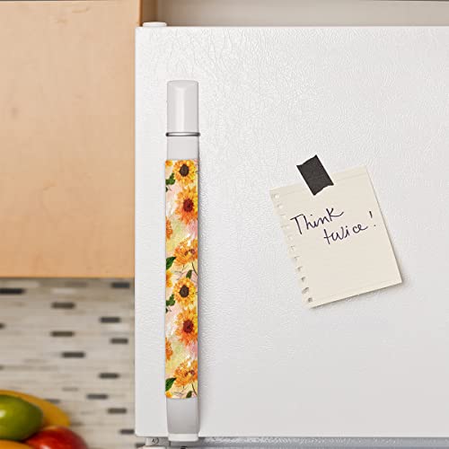 Image of Pardick Refrigerator Door Handle Covers Set of 2 Sunflower Flower Floral Washable Fridge Dishwasher Mocrowave Oven Door Decor Protector Handle Cover Keep Your Kitchen Appliance Clean from Food Stains