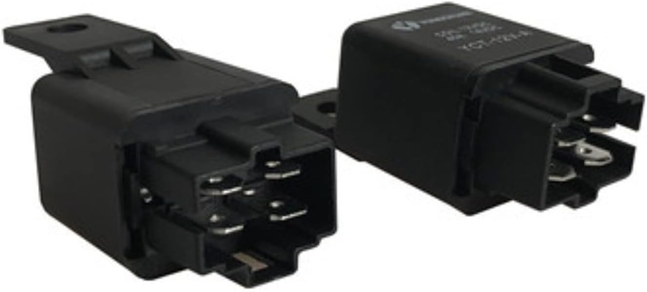 1pcs 12VDC 24VDC 40A Headlight Relay Air Conditioning Relay Plastic Back car Relay(12VDC)