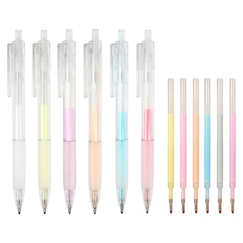 shuielai Quick Dry Glue Pen 12 Pcs Fine Tip Ballpoint Roller Glue Pen for Crafting Scrapbook Card Making Foil Calligraphy