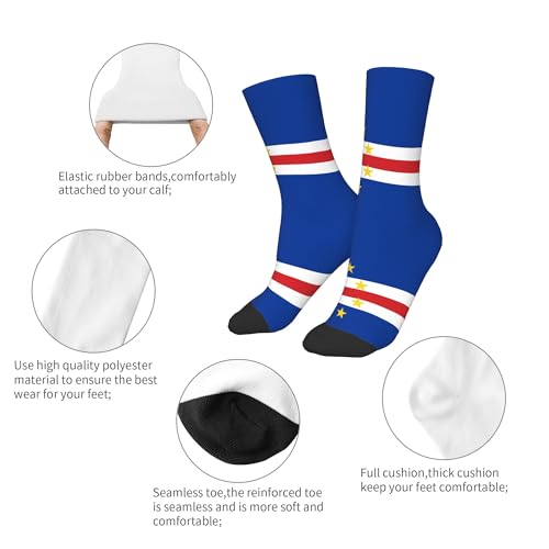 SEAEAGLE Flag of Cape Verde A Pair Junior Athletic Short Tube Socks Children Calf Tube Socks Short Stockings3