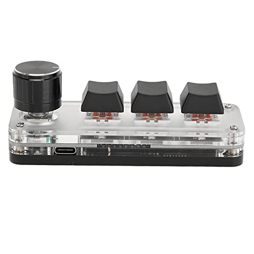 Mini teclado de 3 teclas con interruptores rojos intercambiables en caliente y RGB 2