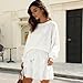 CWT Flowy Shorts for Women Casual Boho Ruffle Tiered Skorts High Waisted Teen Gilrs Mini Skirts Golf Tennis Comfy Summer Shorts 2025 Update,White-XL