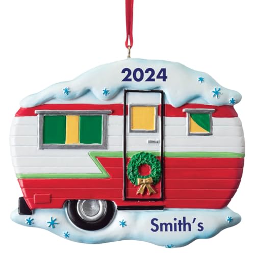 Custom Vintage Camper Ornament