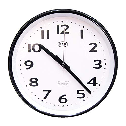 Amazon.co.jp: FAB ウォールクロック 壁掛け時計（1J-179 ブラック