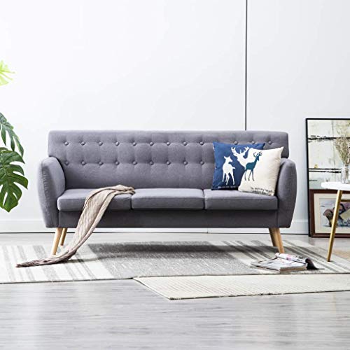 Tidyard Sofá Cama de 3 plazas Sofá Sillón Mueble de Salón con tapizado de Tela 172x70x82 cm