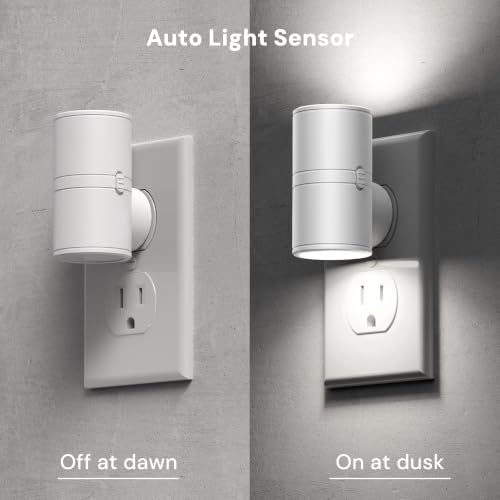 Image of L LOHAS LED Bright Night Lights Plug into Wall,Daylight White,Rotating,Mini