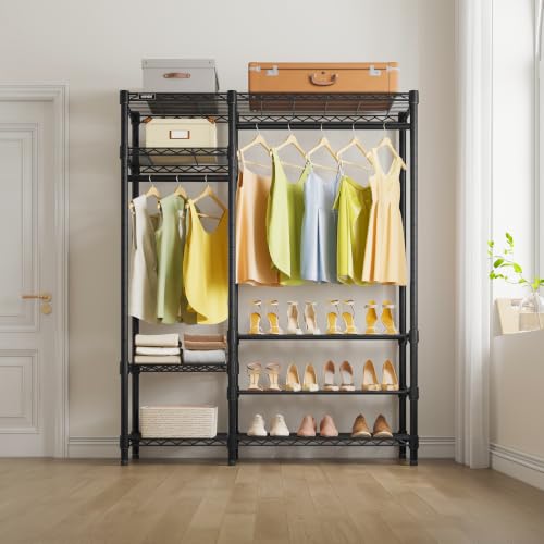 Image of VIPEK V2S Heavy Duty Clothes Rack Portable Closet Organizer System Black