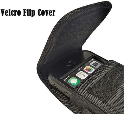 Miniatura 3 de Funda para Samsung Galaxy A32 TMAN Funda de nailon resistente vertical resistente con clip de cinturón de metal para Samsung Galaxy A32 5G (tamaño