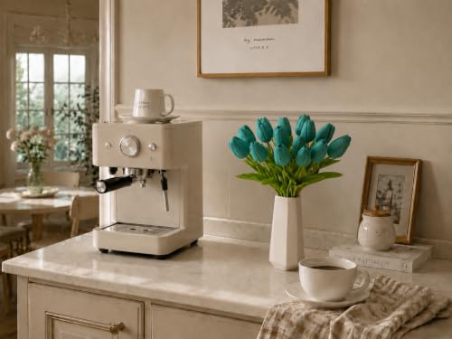 Image of Mandy's 20pcs Artificial Teal Tulips