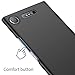 Tianyd Sony Xperia XZ1 Case, [Ultra-Thin] Materials Ultra-Thin Protective Cover for Sony Xperia XZ1 (Smooth Black)