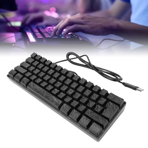 Clavier de jeu mécanique 61 touches noir rétroéclairé RVB compact