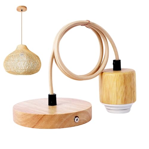 Douilles pour chambre cuisine garage avec support de lampe bois de ferme