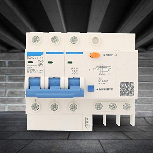 Disjoncteur de courant résiduel 400V 40A C40 pour protection de circuit bâtiment