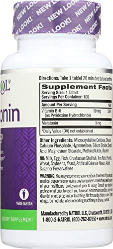 Natrol Melatonin 3 mg Sleep Time Release Dietary Supplement Tablets 100 ea (Pack of 4) - image 4