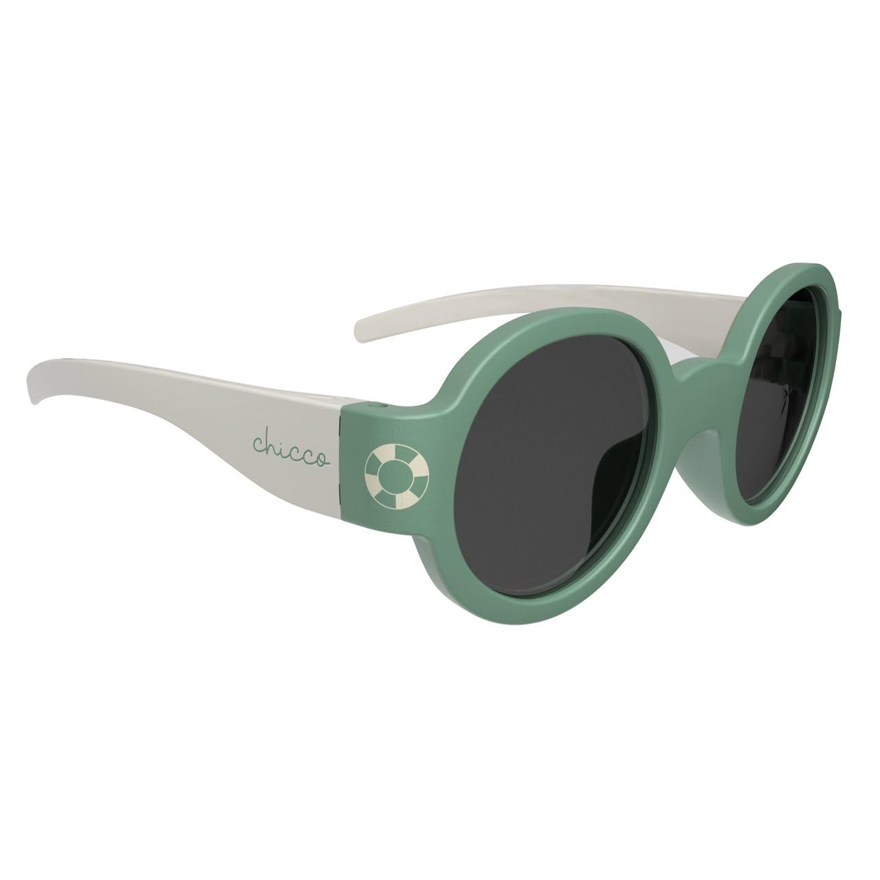 Chicco | Sonnenbrille 0 m + – Farbe Grün – vollständiger Schutz vor den schädlichen Auswirkungen von UVA- und UVB-Strahlen – weicher und flexibler Rahmen