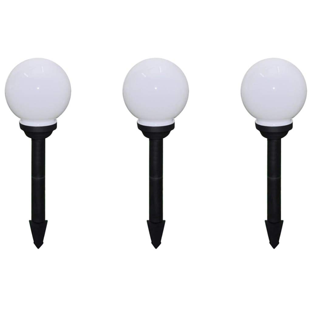 Tidyard 6 TLG.LED Solarlampen-Set 20 cm mit Erdspieß,Solar-Leuchten sind perfekt für Ihren Garten, Terrasse, Hof, Balkon,LED Solar-Kugelleuchte LED-Solarleuchten,Stromquelle: Sonnenenergie