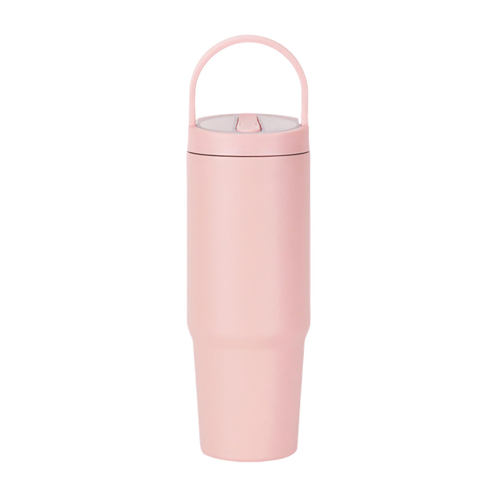 Btgghytr Large 900Ml Vacuum Sealed Tumblers with Removable Straw Easy Carry Design Permanent Rustless Beverage Container Offices Vacuum Flask Cup with Removable Straw
