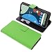 Produktbild foto-kontor Tasche kompatibel mit Fairphone 4 Schutzhülle grün Book Style Case Handy Schutz Hülle Buch Wallet Handyhülle Cover Klapphülle Ständer Handytasche