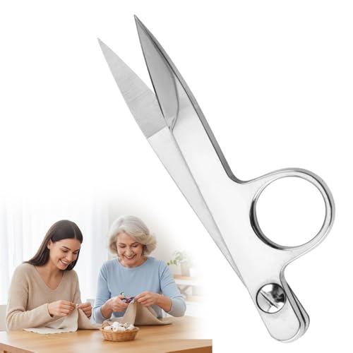 Spring-Action Thread Nippers, Sewing Scissors for Fabric Cutting, Sharp Knife
