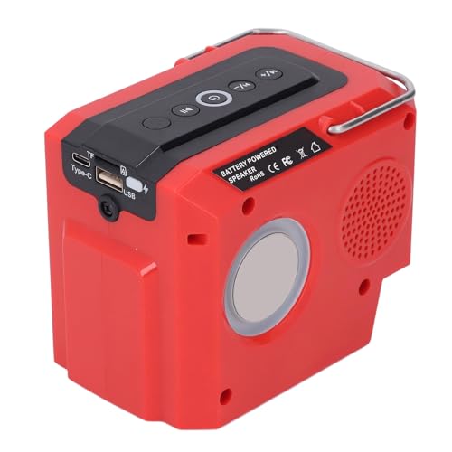 DMLENGOIN Jobsite Altavoz Bluetooth Altavoz portátil con batería de Trabajo para batería de 18V