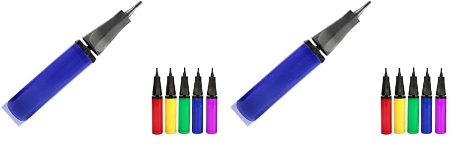 Goldedge1 x Blue Balloon Pump,Inflator Balloon Pump Hand for Balloon Arch Kit,Confetti Foil,Party Balloons,Double Action Inflator for Fitness,Yoga Ball