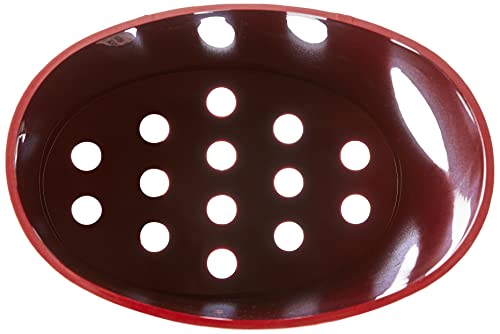 Escorredor de talheres Glass, 11,7 x 8,1 x 16,2 cm, Vermelho Bold, Coza