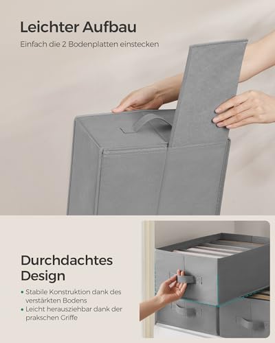 SONGMICS Kleiderschrank-Organizer 6er Set, 6 Fächer, faltbar – Ansicht 4