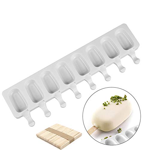 Joho Baking Mini Ice Cream Molds,Silicone Popsicle Molds Cake,Cakesicle Mold for DIY Ice