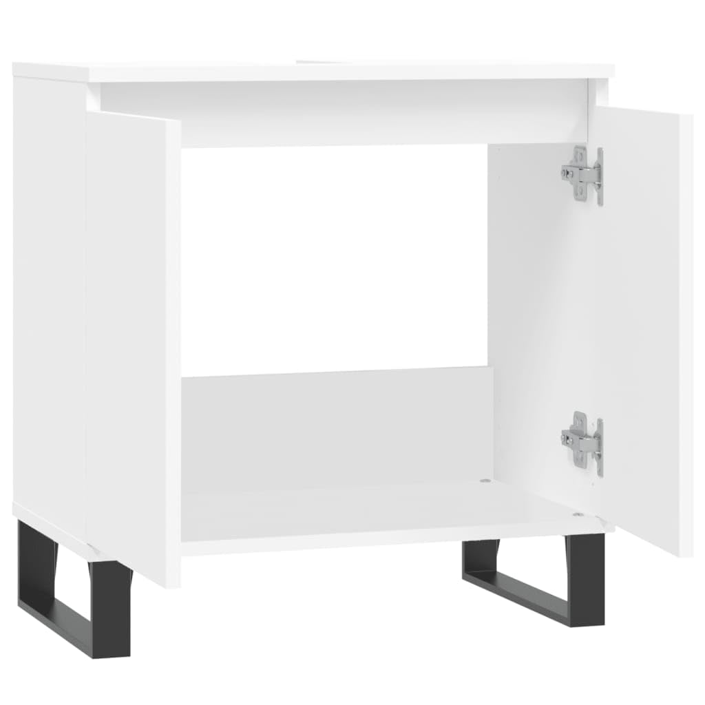Mobile da Bagno Bianco 58x33x60 cm in Legno Multistrato,Mobili,Armadietti e portaoggetti,Componenti di arredo,Componenti di arredo Bagno(SPU:831588)