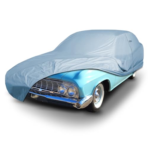 Image of iCarCover Premium Car Cover for 1960-1961 Dodge Dart Heavy Duty Waterproof All-Weather Automobiles Custom Fit Indoor Outdoor UV Snow Protection Covers with Straps and Bag