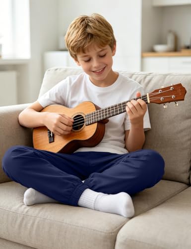 Image of KEREDA Boys Uniform Pants Twill Pull On Jogger Pants Boys School Clothes