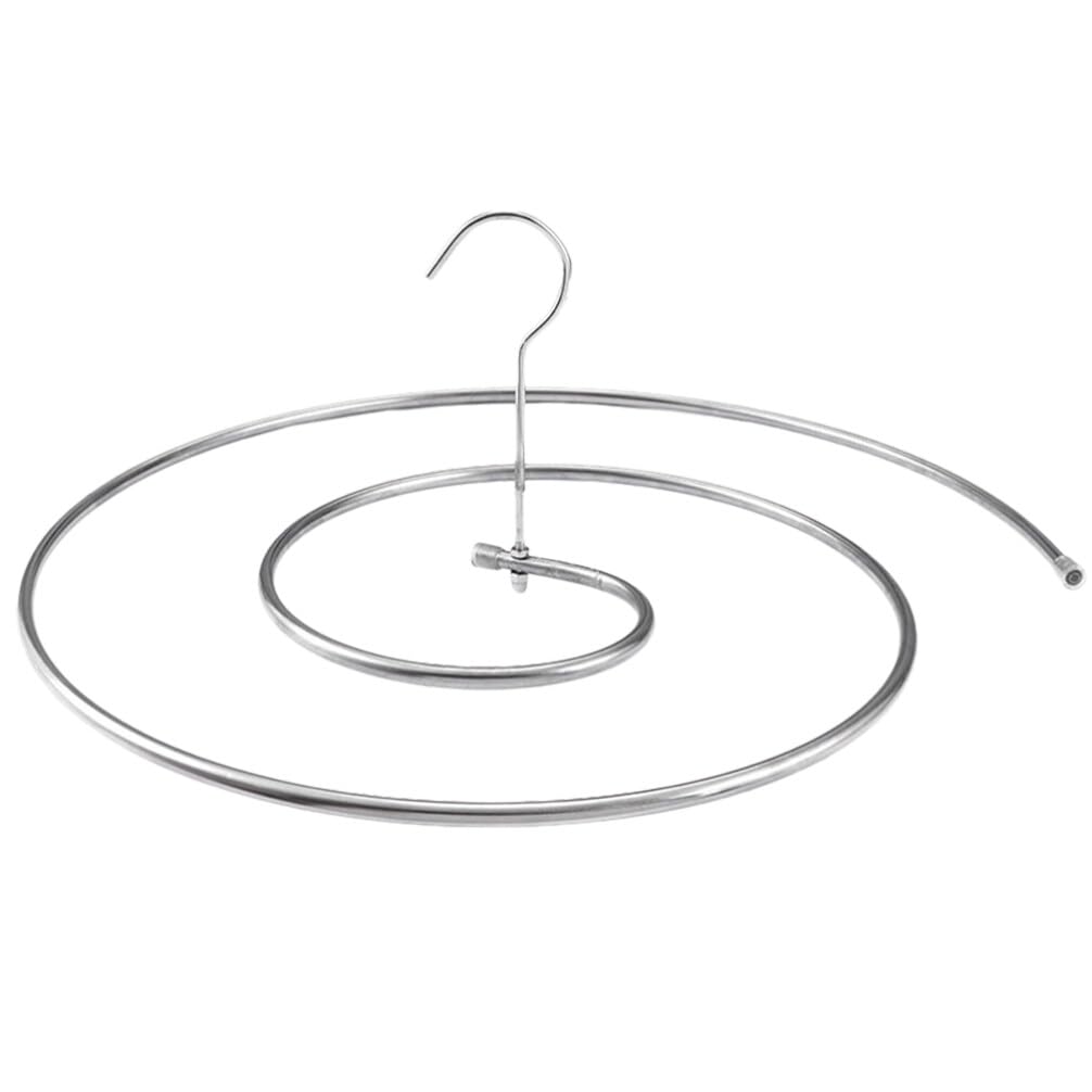 Alipis Space-Saving Quilt Hanger Rack Metal Spiral Laundry Dry Rack White Hangers for Sheets