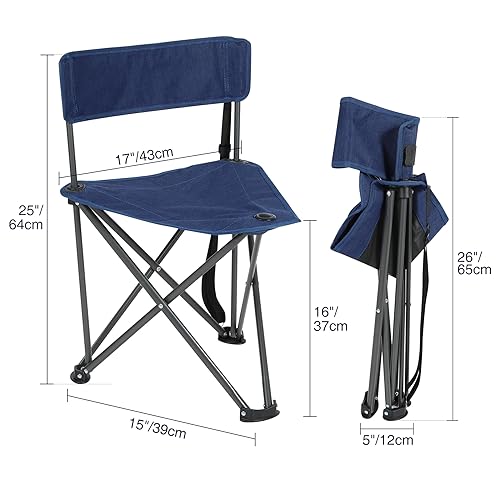 Image of REDCAMP 2 Pack Tripod Chairs for Adults, Folding Lightweight Portable Golf Chairs
