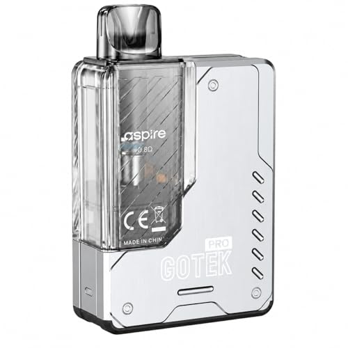 Aspire GOTEK PRO Pod Vape Kit [Silver] Refillable Rechargeable
