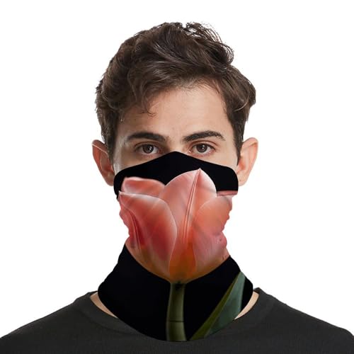 Cuello Banda para el cuello cortaviento transpirable para mujeres y hombres con diseño floral, protección solar, anti-polvo, para senderismo y pesca miniatura 3