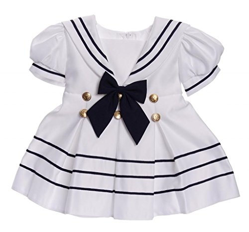 iGirlDress Baby Toddler Girls Nautical Sailor Dress with Hat Infant-4T2