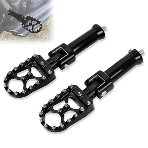 Image of Left and Right Passenger footpeg supports for Harley Softail Models 18-26 | for Deluxe Fat Boy Heritage Sport Glide Softail Slim Street Bob Breakout Low Rider models