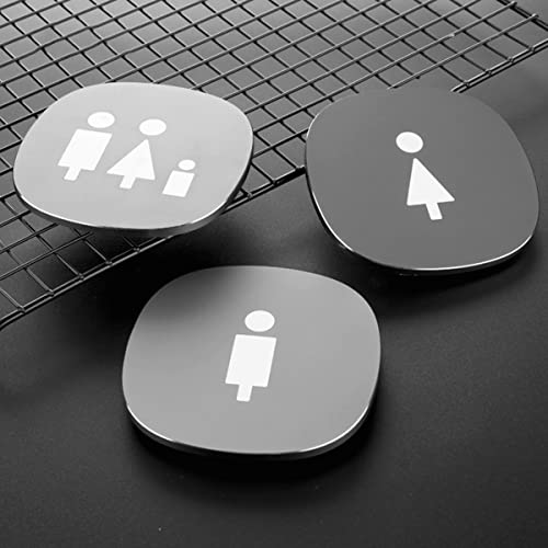 Letreros de baño, letreros, decoración for hombres y mujeres, moderna aluminio