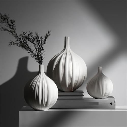 Vase à fleurs stable en céramique pour bouquet droit - 6