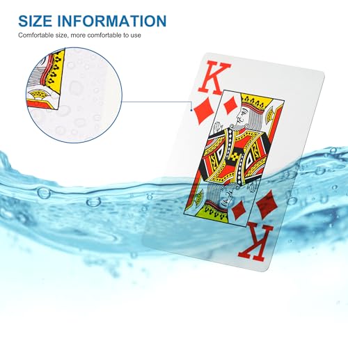 2 Deck Spielkarten - Standard HD Wasserdichtes Pokerkarten Kartenspiel – Ideal für Poker, Canasta, Skat, Romme & Blackjack – Bild 4