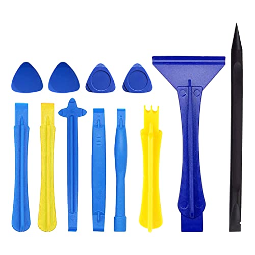 Juego de 12 piezas para abrir la pantalla, herramienta de palanca para smartphones, tabletas, portátiles, mantenimiento, desmontaje de dispositivos móviles, plástico duradero, palanca, portátil, juego