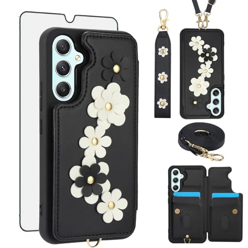 Coque Samsung A34 5G Asuwish avec protège-écran et fente carte