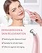 NEWDERMO 2-in-1 Microdermabrasion Machine for Facial, Diamond Microdermabrasion Device USB Rechargeable - Advanced Home Facial Treatment Machine (Pink)