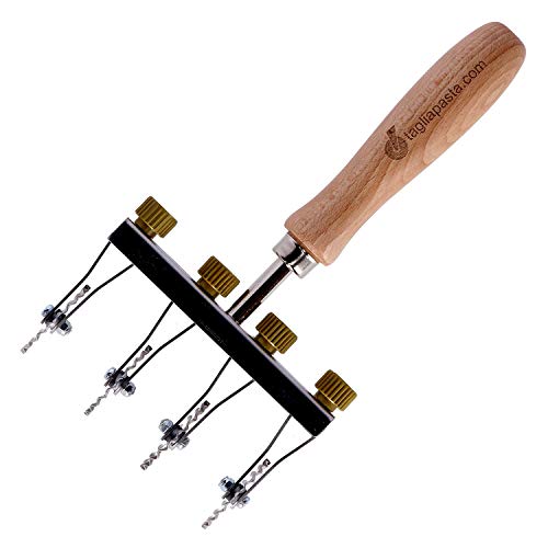 Cutting Wheel for Fresh Puff Dough, Metallic, 4 Lame dentate - Image 2