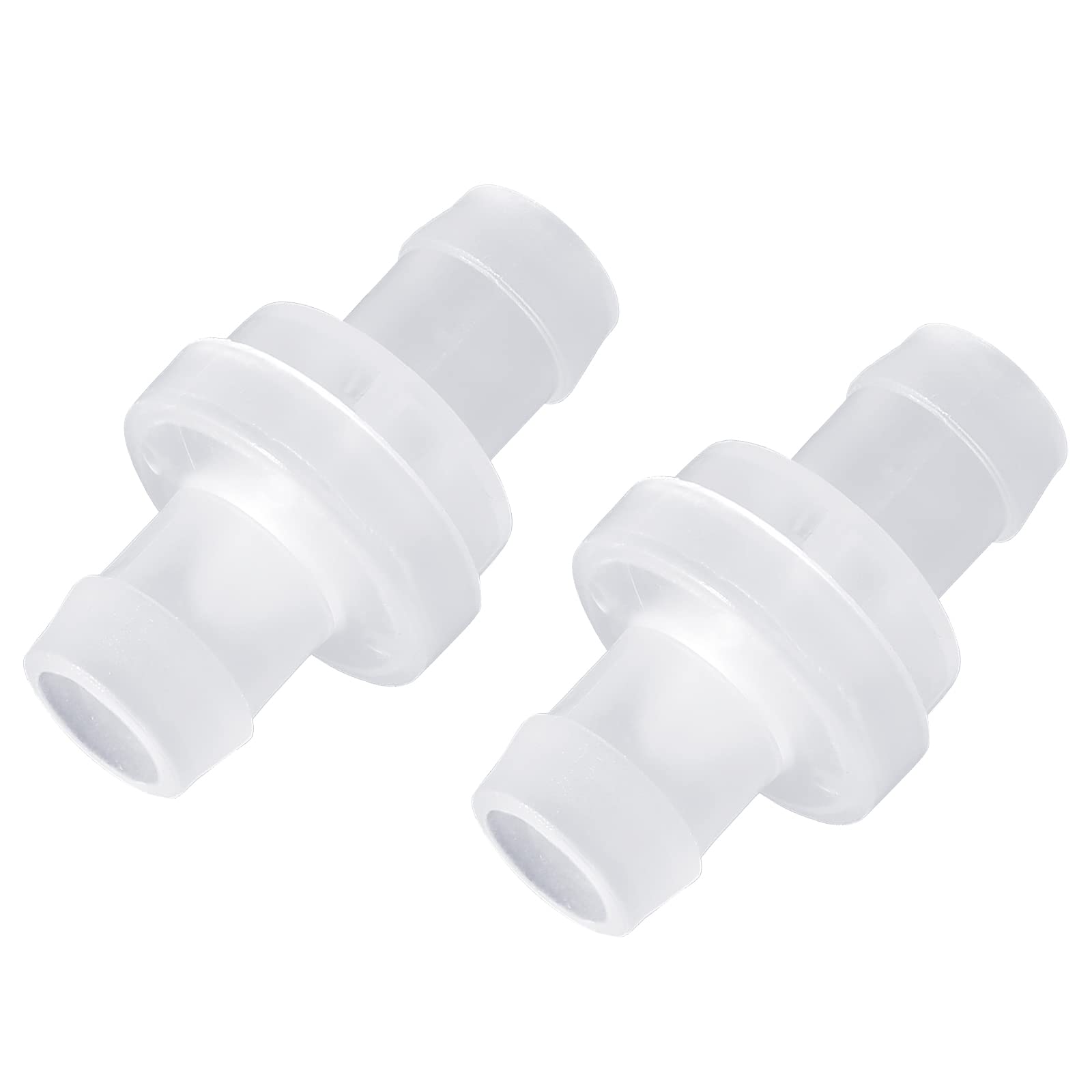 Uenhoy 5 Pcs 1/2" Check Valve - 12mm Plastic One Way Non-Return Valve for Fuel, Gas, Air, Liquid