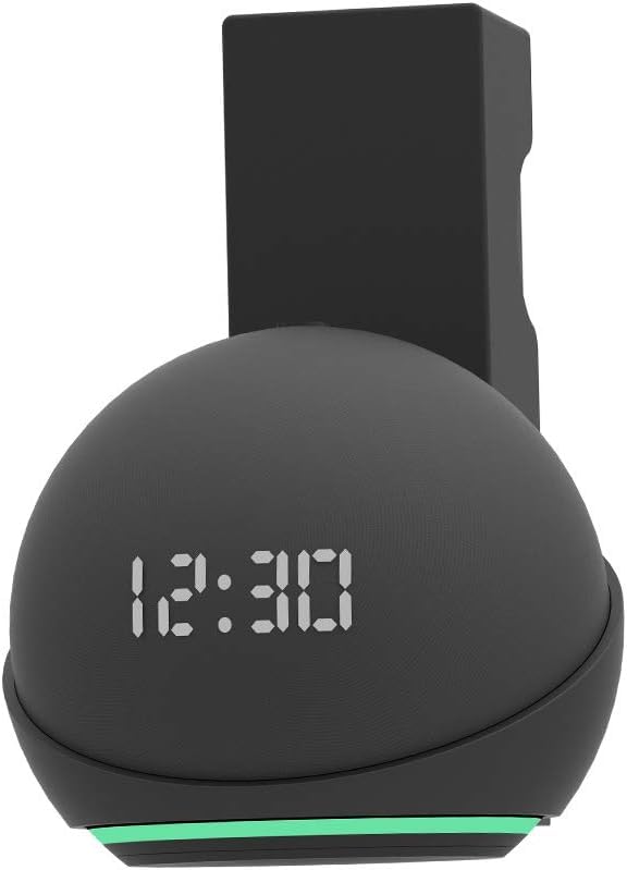 Support mural pour Amazon Echo Dot 5 et 4 noir - Fixation haut-parleur stable