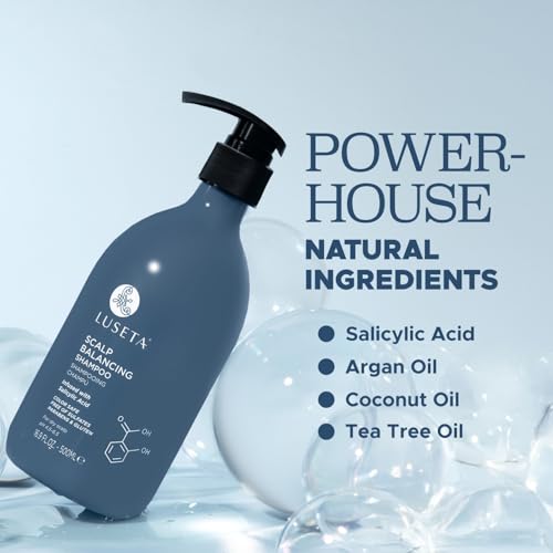 Image of Luseta Scalp-Balancing Shampoo for Women, Reducing Build-up with Salicylic Acid, Anti-Dandruff Shampoo for Men, Clarifying for Refreshing, pH-Balanced, 33.8 Fl Oz