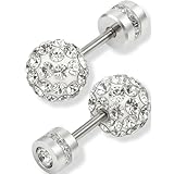 CCopan ピアス つけっぱなし 金属アレルギー対応 ファーストピアス セカンドピアス サージカルステンレス メンズ レディース ネジ式 両耳 2個セット (スターライト5ｍｍ)