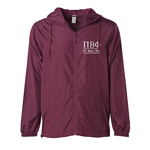Sorority Letters Shop Pi Beta Phi Lightweight Windbreaker Jacket